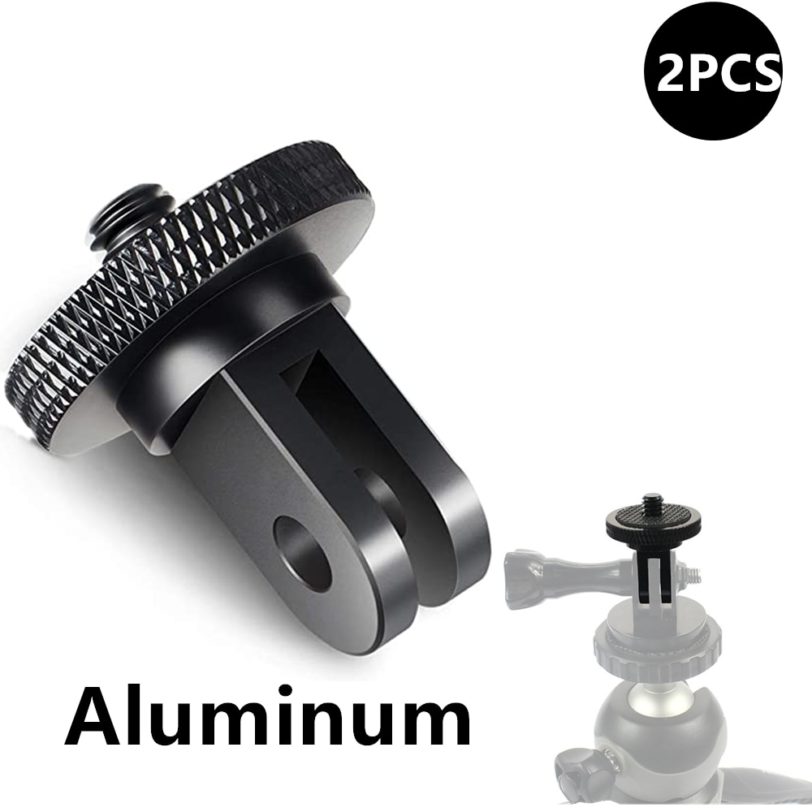 Aluminum Alloy 1/4 inch Mini Tripod Adapter Mount for GoPro Hero 8 7 6 5 4 Black Sjcam M10 Xiaomi Yi 4K Eken Go Pro Accessory