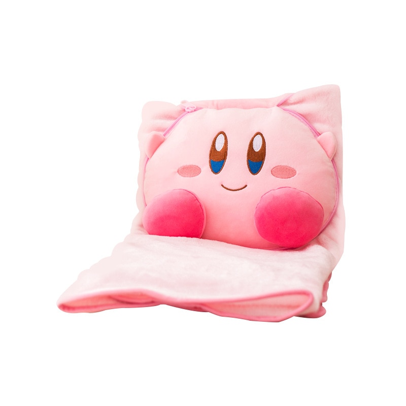 Anime Kirby Plush Toy Kirby Blanket Game Stuffed Kawaii Star Kirby Pillow Toy Cartoon Home Decorations