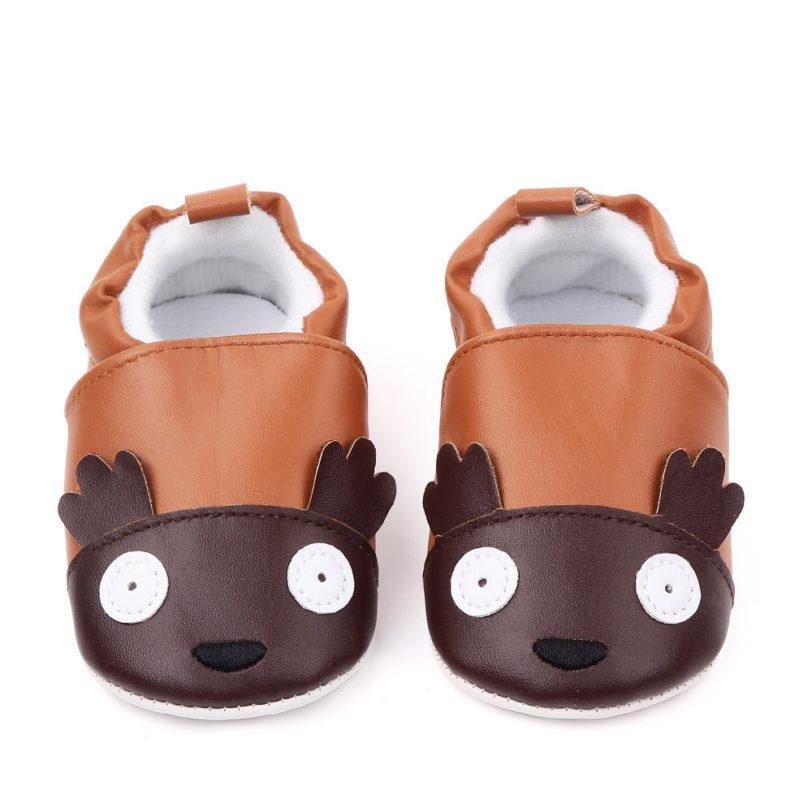 Baby Boys Baby Girl All Seasons Baby Shoes Cartoon Pattern PU Leather Shoes Unisex Non-slip Breathable Soft Bottom Toddler Shoes - Image 3