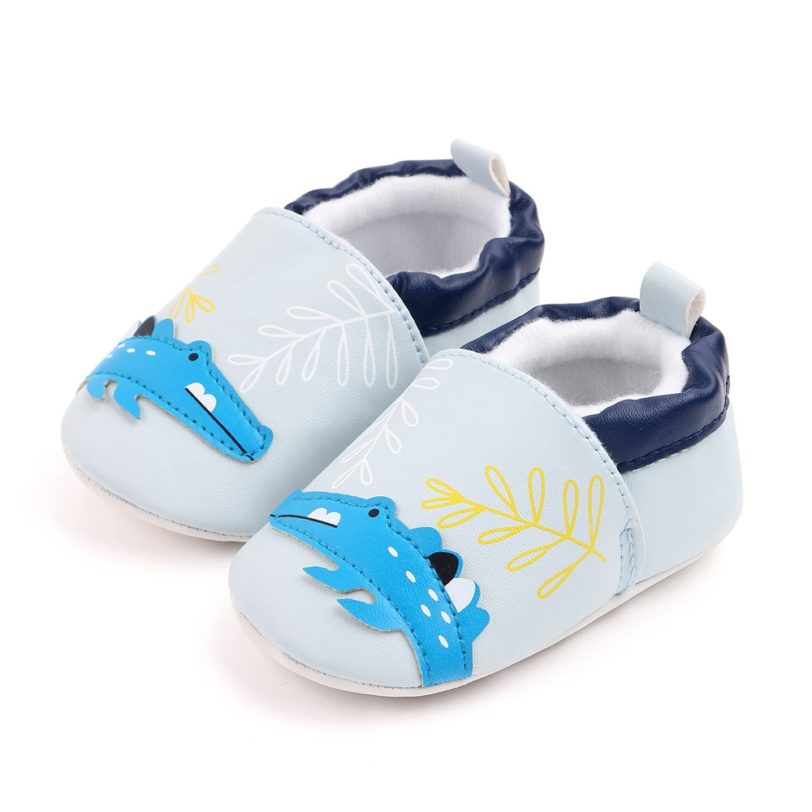 Baby Boys Baby Girl All Seasons Baby Shoes Cartoon Pattern PU Leather Shoes Unisex Non-slip Breathable Soft Bottom Toddler Shoes - Image 2