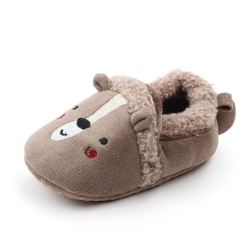 Baby Shoes Adorable Infant Slippers Toddler AMOZAE Baby Boy Girl Knit Crib Shoes Cute Cartoon Anti-slip Prewalker Baby Slippers - Image 6