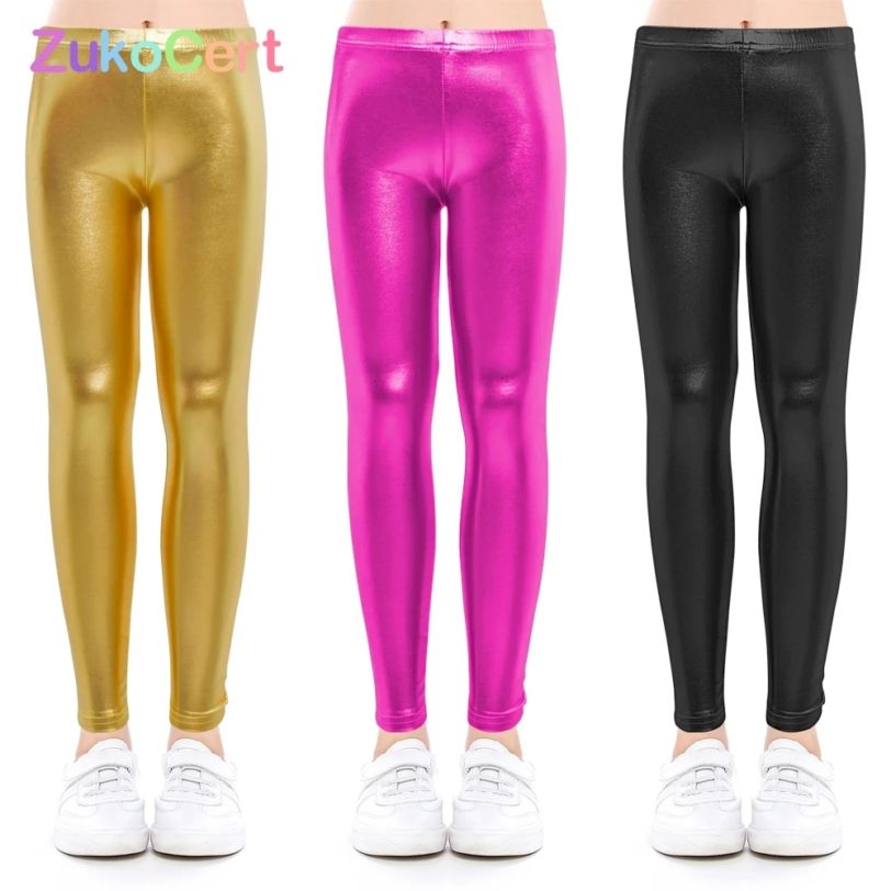 Baby pants for girls Kids Leggings Children's pencil pants Trousers Faux PU Leather Legging Slim trousers 3-12 years