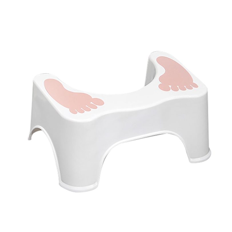 Bathroom Toilet Step Stool Anti-slid Plastic Good Bearing Toilet Squat Stool Household Furniture