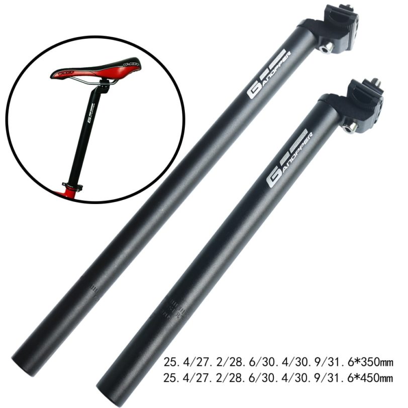 Bicycle seatpost 25.4 27.2 28.6 30.9 31.6 350/450mm Long fixed gear MTB Mountain Road Bike Extension Seat post Tube Saddle pole