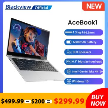 Blackview 14 Inch Laptop Acebook 1 Windows 10 Notebook Intel Gemini Lake N4120 Laptops 128GB SSD