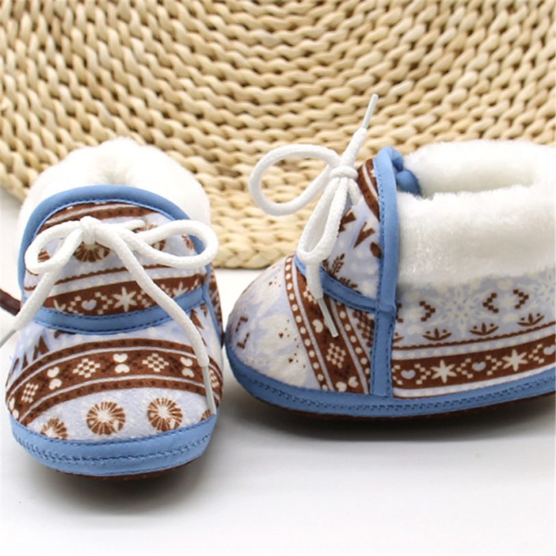 Boots Toddler Girl Boy Wool Snow Crib Shoes Winter Warm Booties First Walkers New Infants Crochet Knit Baby Boys Girl Boots - Image 3