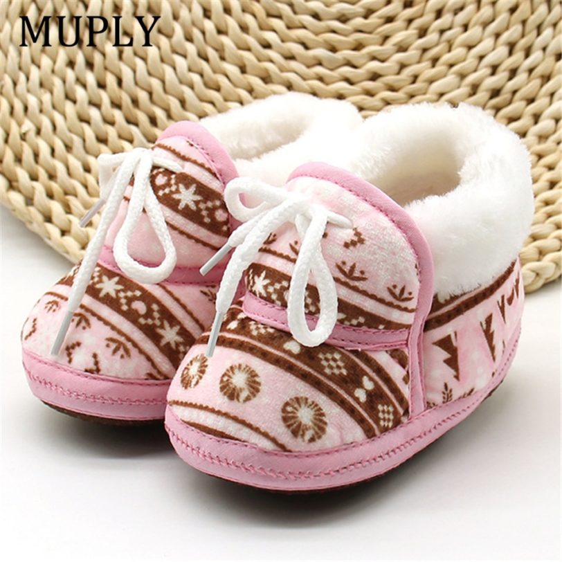 Boots Toddler Girl Boy Wool Snow Crib Shoes Winter Warm Booties First Walkers New Infants Crochet Knit Baby Boys Girl Boots - Image 2