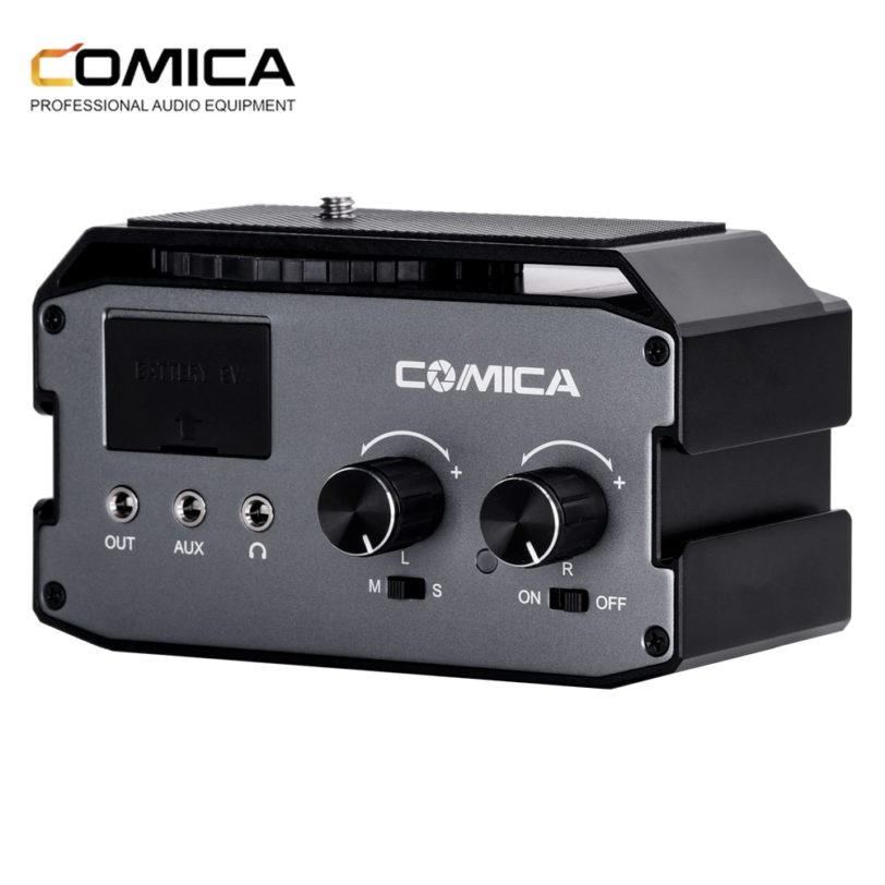CVM AX3 XLR 6 35mm 3 5mm 2 Groups Audio Mixer Adapter Preamplifier for Canon Nikon