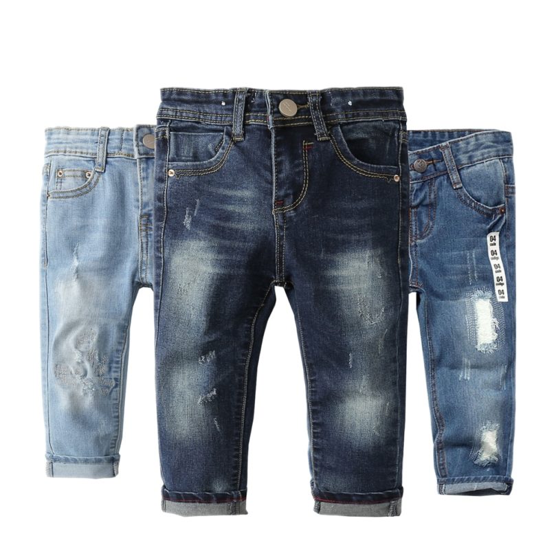 Chumhey 0 8T Top Quality Spring Kids Jeans Children Pants Baby Boys Girls Denim Trousers Infant