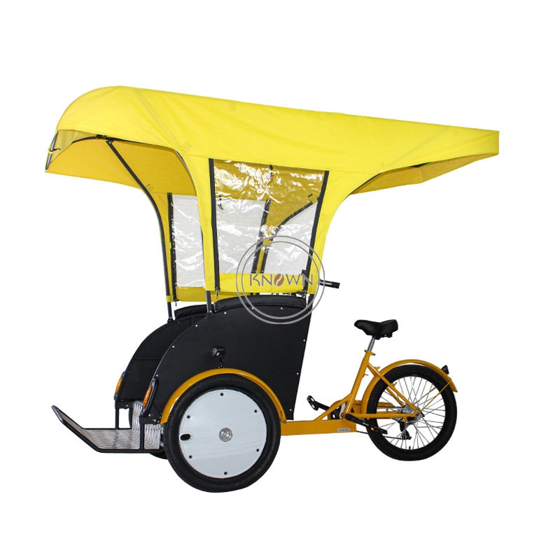 Commercial Mobile Passenger Car Adult Rickshaw For Business Sightseeing Tricycle Cargo Bike Pedal and Electric Bicycle