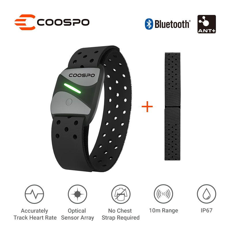 CooSpo HW807 HRV Heart Rate Monitor Armband Optical Outdoor Fitness Sensor Bluetooth 4 0 ANT IP67