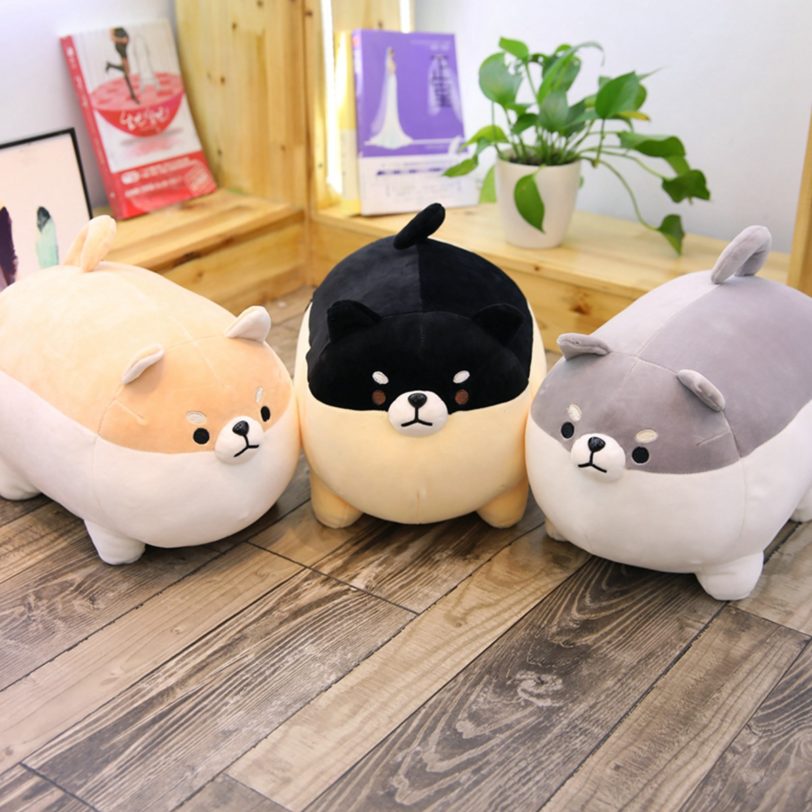 Cute Plush Shiba Inu Dog Toy Stuffed Animal Corgi Dog Chai Toys Soft Pillow Gift for Kids Kawaii Valentine Present Plush Doll