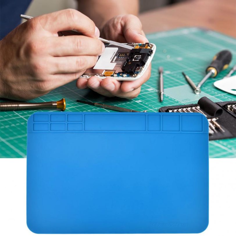 Digital Motherboard Maintenance Heat Insulation Silicone Pad Mobile Phone Computer Repair Disassembly Work Station Desktop Mat