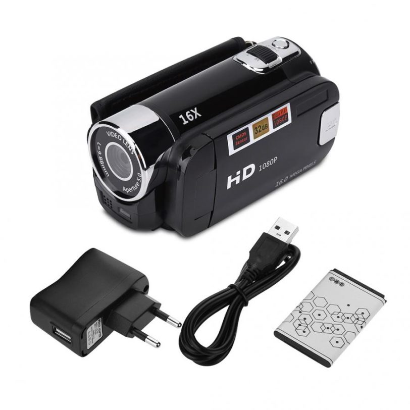 Digital camcorder 720P Full HD 16MP DV Camcorder Digital Video Camera 270 degree Rotation Screen 16X Night Shoot Zoom