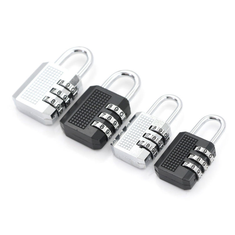 Door Lock Travel Luggage Suitcase Code 26x11x54mm/32x13x60mm Resettable 3 Digit Combination Lock Padlock Tools Hot Sale