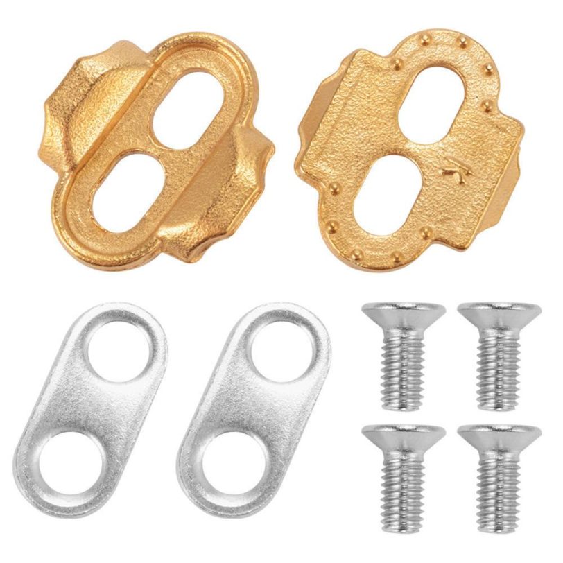 Durable Bicycle MTB Road Bike Shoes Cleats Locking Plate Cycling Lock Pedal Metal Crank Cleats Screw Set Riding Shoes Splint Set