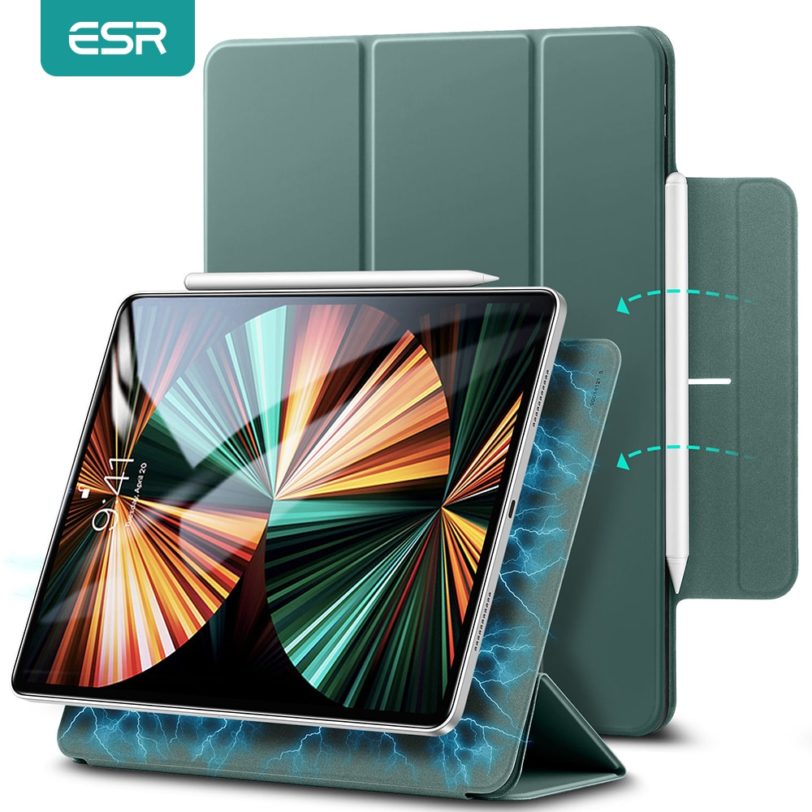 ESR Case for iPad Pro 11 12 9 2021 Rebound Secure Magnetic Case Trifold Case for