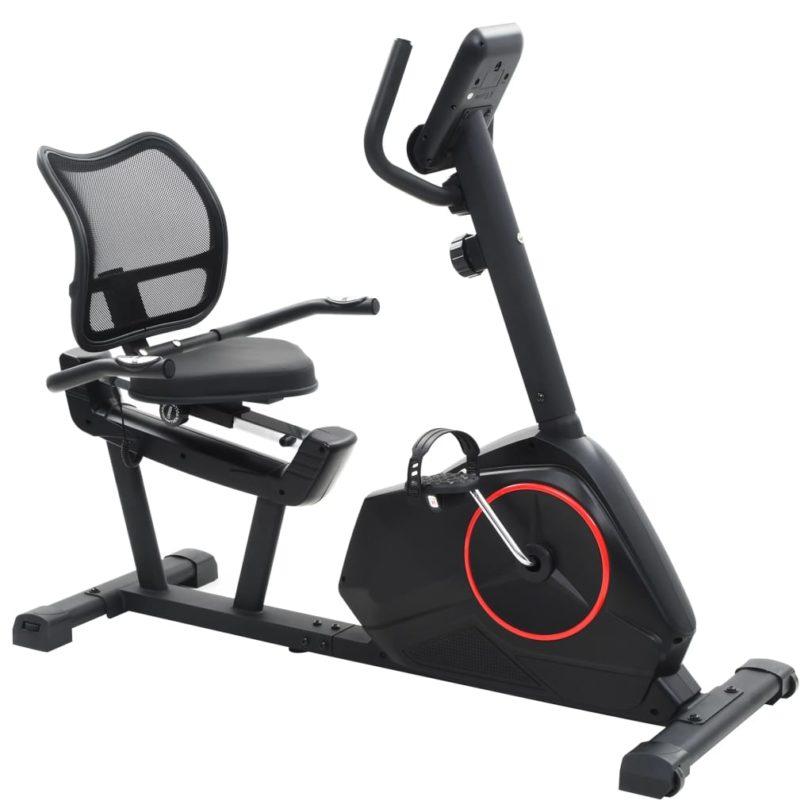 Exercise Bike For Exercising At Home With Flywheel LCD Screen Sturdy Magnetic Sturdy Indoor Exercise Recumbent