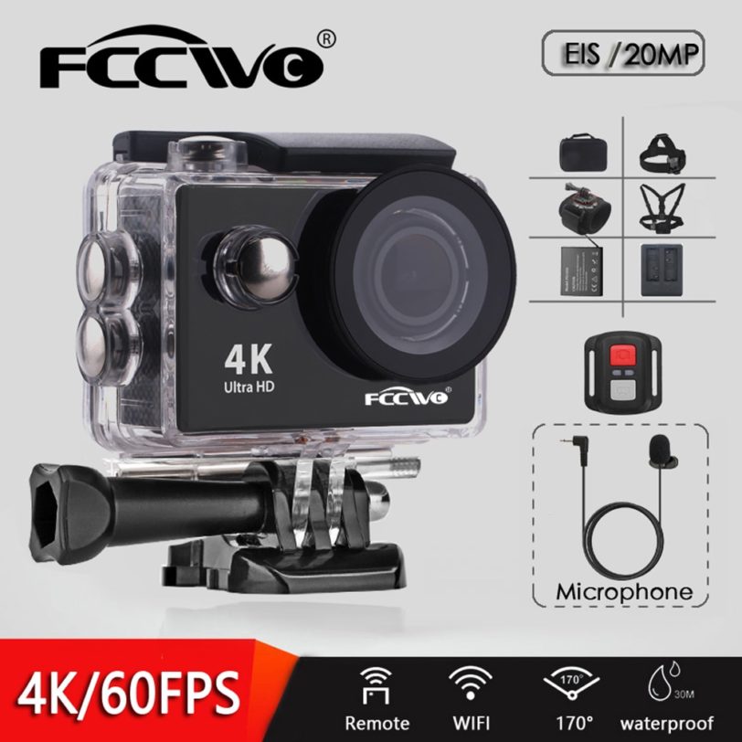 FCCWO H9R EIS Action Camera Ultra HD 4K 60fps WiFi 2 0 Inch 170D Underwater Waterproof