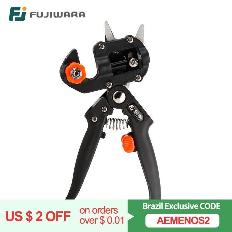 FUJIWARA Grafting Shears Scissor Fruit Tree Vaccination Multi-function Bud Cutter Gardening Tools