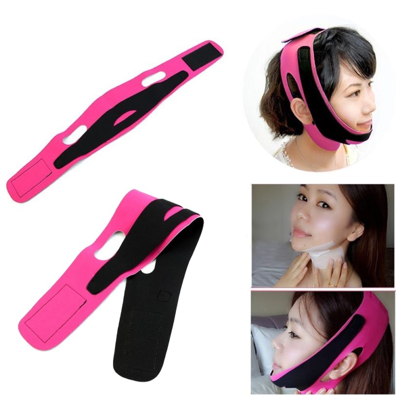 Face V Shaper Facial Slimming Bandage Lift Up Belt Shape Papada Lift Reduce Double Chin Face Thining Band Massage Beauty Health - Image 3