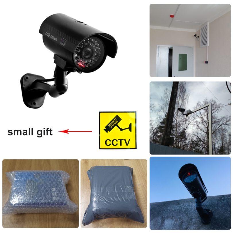 Fake Dummy Camera Bullet Waterproof Outdoor Indoor Security CCTV Surveillance Camera Flashing Red LED Free Shipping - Image 5