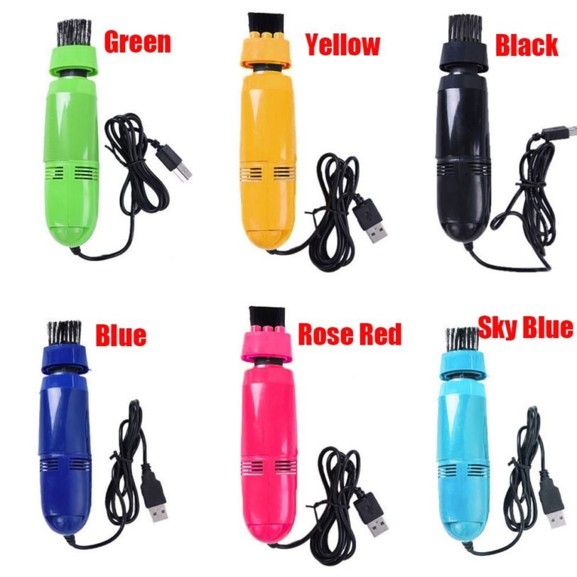 Fashion Colorful Mini Computer Vacuum USB Keyboard Cleaner PC Laptop Brush Dust Cleaning Kit Computer Cleaning Accessories - Image 6