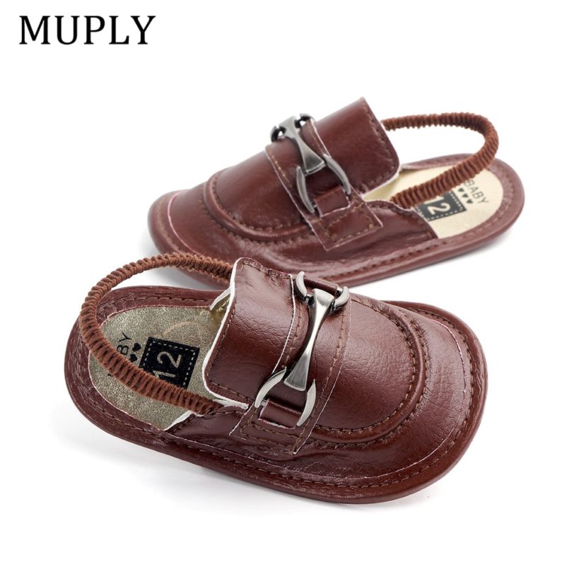 Fashion PU Leather Baby Shoes Summer Cute Infant Slippers Soft Bottom Baby Boys Girls Shoes Anti-Slip Indoor Shoes For Newborns - Image 4