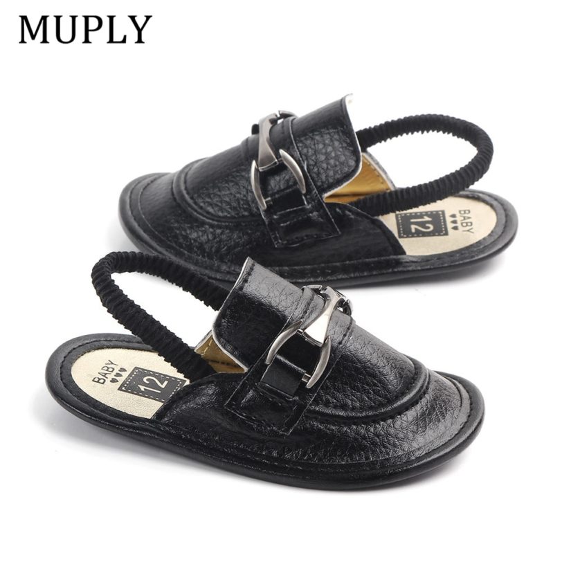 Fashion PU Leather Baby Shoes Summer Cute Infant Slippers Soft Bottom Baby Boys Girls Shoes Anti-Slip Indoor Shoes For Newborns - Image 2