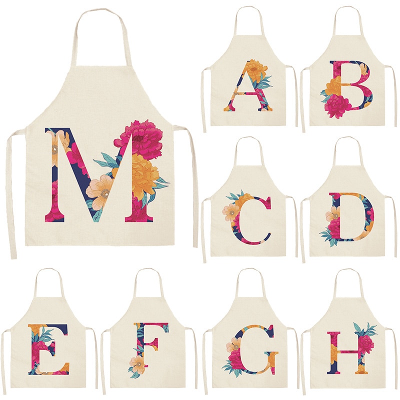 Flower red letter pattern For home and kitchen Apron for children kids apron customizable apron goods