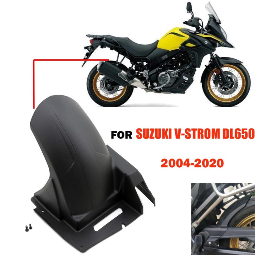 For Suzuki V-Strom 650 DL650 2004 - 2020 Rear Fender Splash Mud Dust Guard Mudguard Cover Mudflap DL 650 V-Strom650 VStrom 650