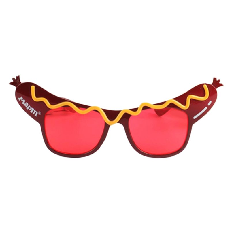 Funny Hot Dog Shape Glasses Costume Party Sunglasses Fancy Dress Accessories