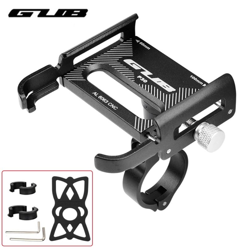 GUB P10 P20 Aluminum Bike Phone Holder For 3.5" to 7.5" Phone Bicycle Stand Scooter Motorcycle Mount Support Handlebar Clips P30