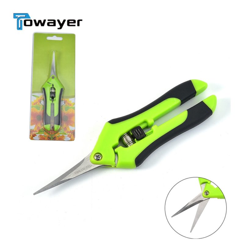 Garden Pruning Shears Stainless Steel Pruning Tools Hand Pruner Cutter Grape Fruit Picking Weed Household Potted Branches Pruner