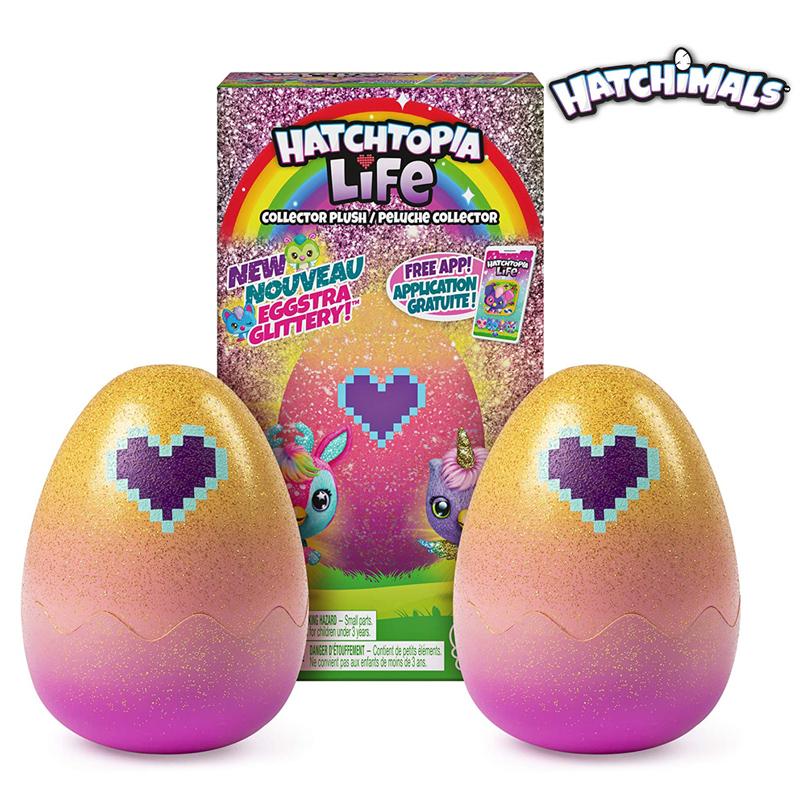 Hatchimals Hatchtopia Life 2 Pack 2 Inches High Plush Toy with Interactive Games Anime Figure Collectible