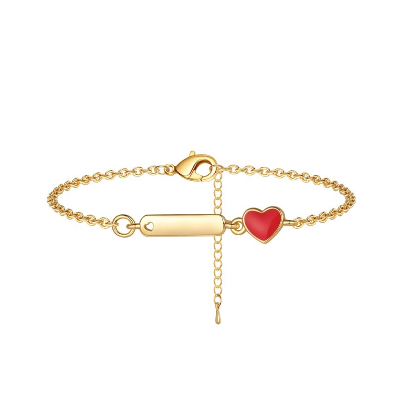 Heart Love Chain Adjustable Bracelet Gift 2021 Trend Fashion Women's Jewelry Gift for Girl Lady Drop Shipping