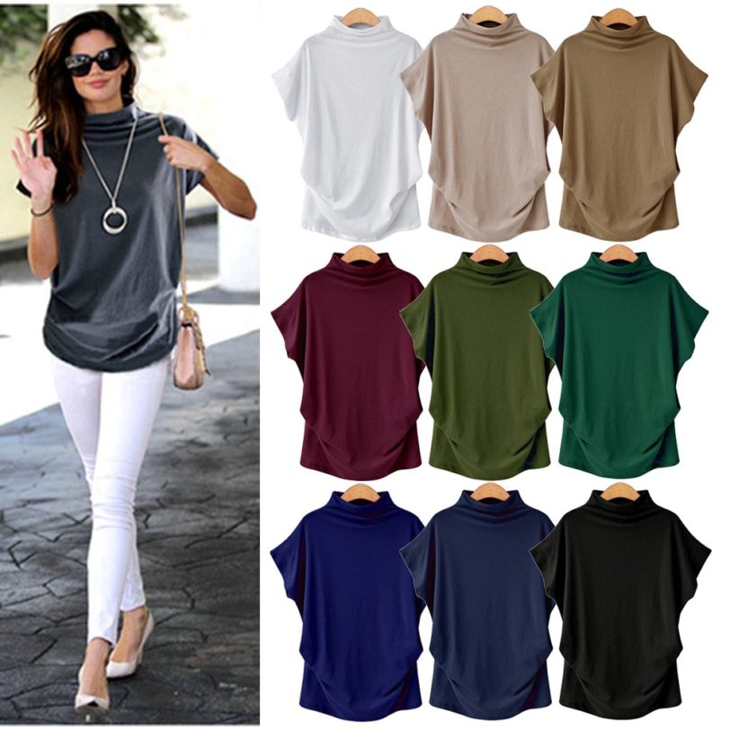 High Quality 10 Color S-5XL Plain T Shirt Women Cotton Elastic Basic T-shirts Female Casual Tops Short Sleeve T-shirt Women