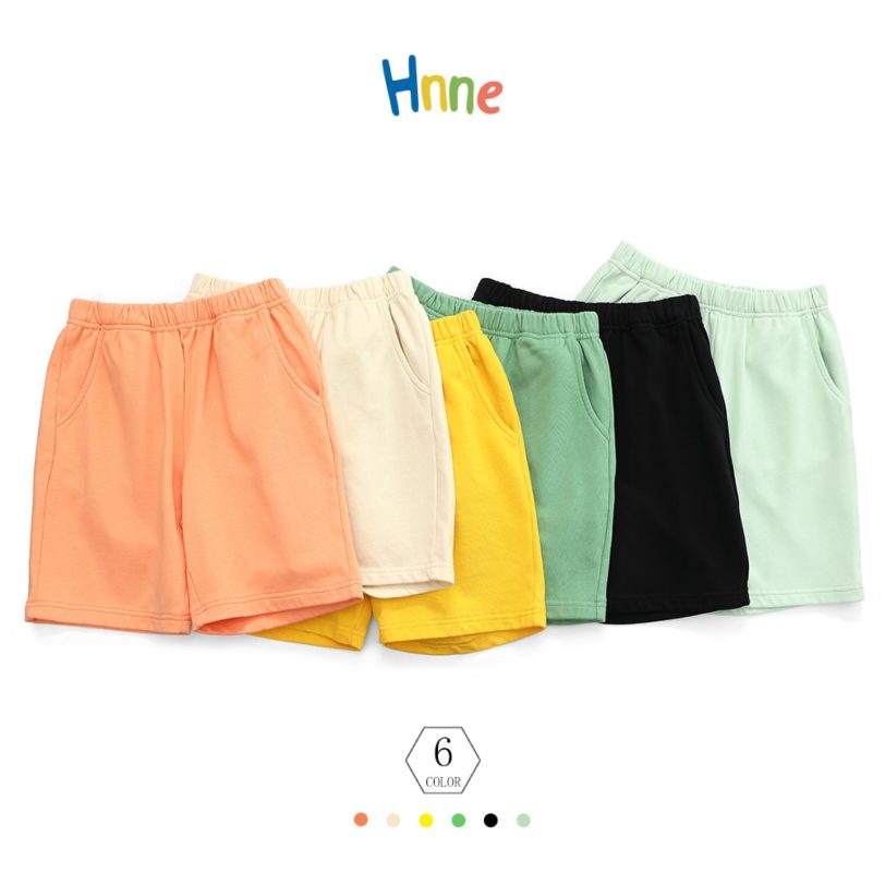 Hnne 2021 Summer New Shorts Children Casual Durable Fabric Boys Girls Basic Jogger Short Kids High Quality Short HJ150521