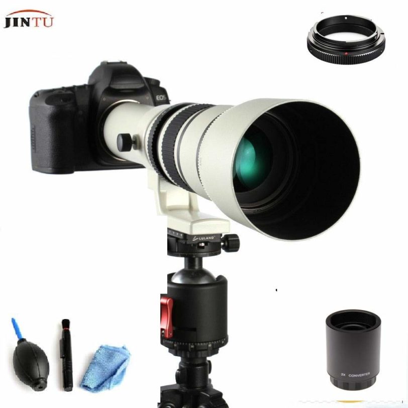 JINTU 500mm/1000mm f8.0 Telephoto Mirror Telescope Lens for NIKON DSLR Camera D7100 D7200 D3400 D90 D5200 D5600 D800 D850 D3200