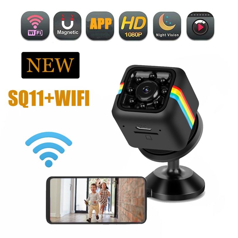 JOZUZE WIFI Mini Camera HD 1080P DVR Night Vision Camcorder Wireless Cam Micro Camera Sport DV Video Ultra Small Secret Cam SQ11