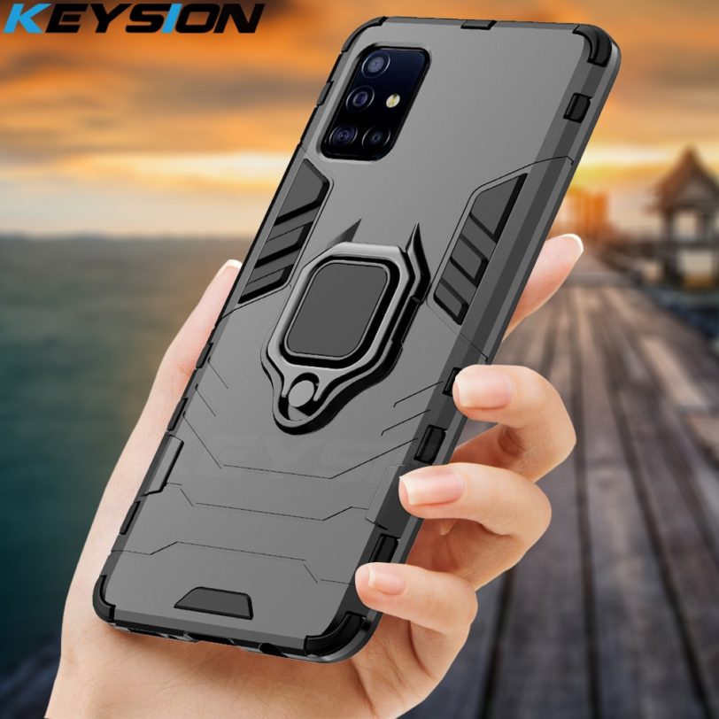 KEYSION Shockproof Case for Samsung A51 A71 A31 A52 A72 Phone Cover for Galaxy S20 S21