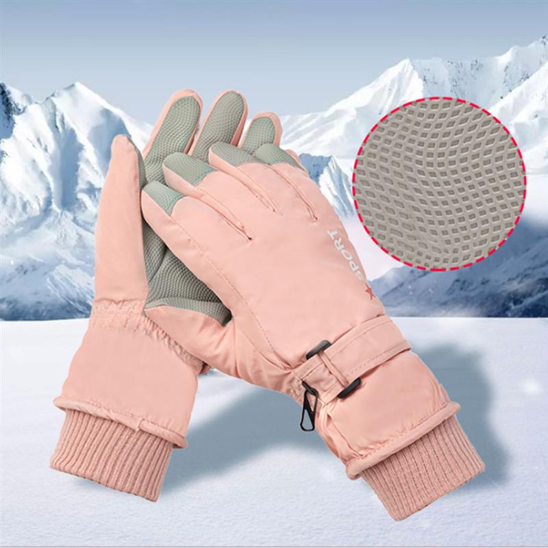 Kids Mittens Winter Gloves Warm Snow Gloves Waterproof Thermal Ski Windproof Gloves Cold Weather Warm Ski