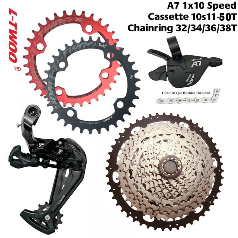 LTWOO A7 10 Speed Shifter Rear Derailleurs 42/46/50T ZRACE Cassette / Chainring SUMC X10 Chain Groupset, PCR BEYOND M6000