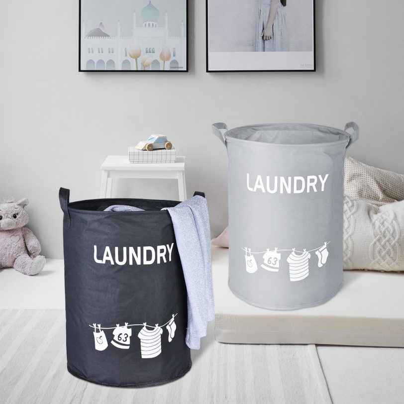 Laundry Basket Foldable Waterproof Dirty Clothes Storage Basket Hamper Children Toy Storage Basket Portable Laundry Organizer