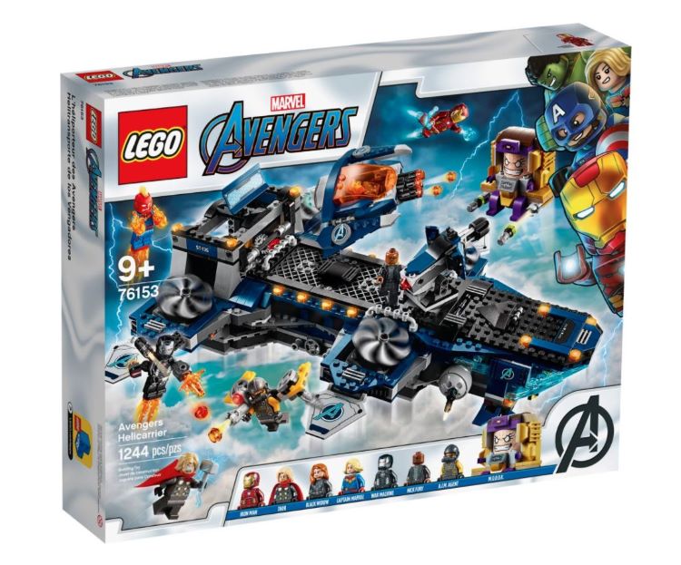 Lego 76153 Marvel Avengers Helicarrier great toys birthday gift kids 1244pcs children bricks figures playset characters