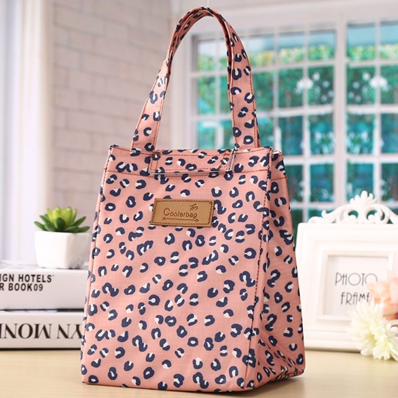 Leopard Print Tote Thermal Bag Black Waterproof Oxford Beach Lunch Bag Food Picnic Bolsa Termica Women Kid Men Cooler Bag New