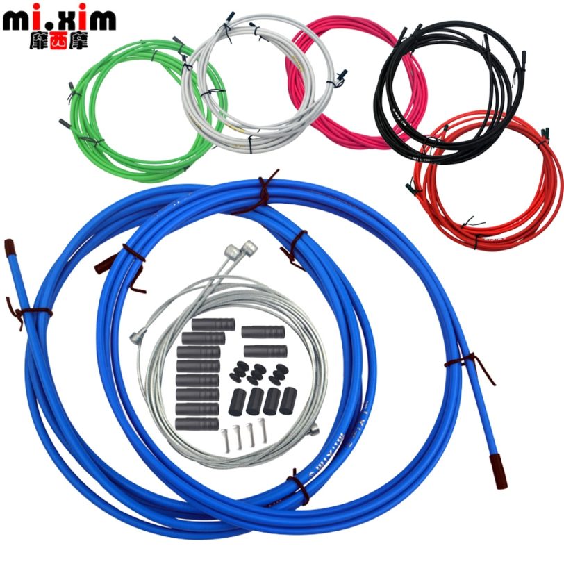 MIXIM Housing Cable Hose Kit Brake Shifter for Shimano For Sram Bike Bicycle Derailluer Brake Cable & Shifting Lever Wire Line