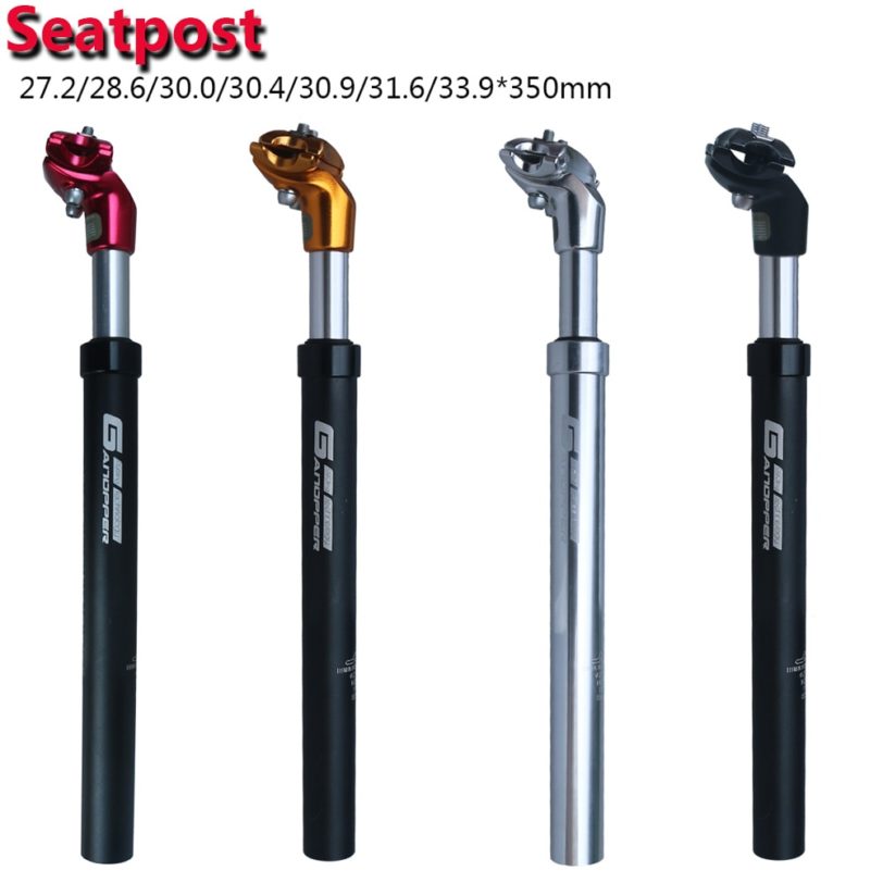 MTB Bike Suspension Seatpost shock absorber Bicycle seat Post Dropper Shockstop Tube 27.2/28.6/30/30.4/30.9/31.6/33.9 * 350mm