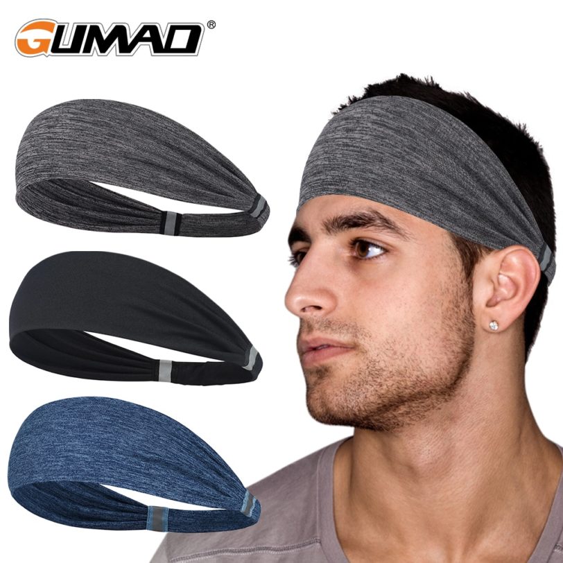 Men Women Gym Running Sweatband Sports Headbands Elastic Sweat Head Band Fitness Absorbent Cycling Jog Tennis Yoga Hair Bandage