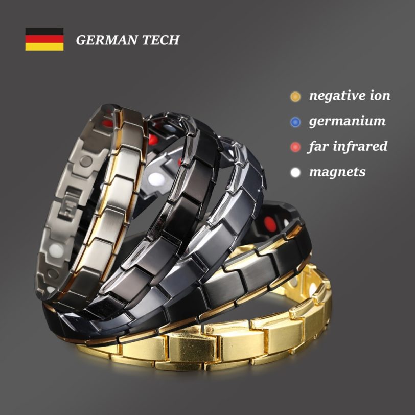 Men Women Magnetic Health Chain Bracelet / Health Care Fashion Bracelet Weight Loss Charm Men's Bracelet Germanium Bangles